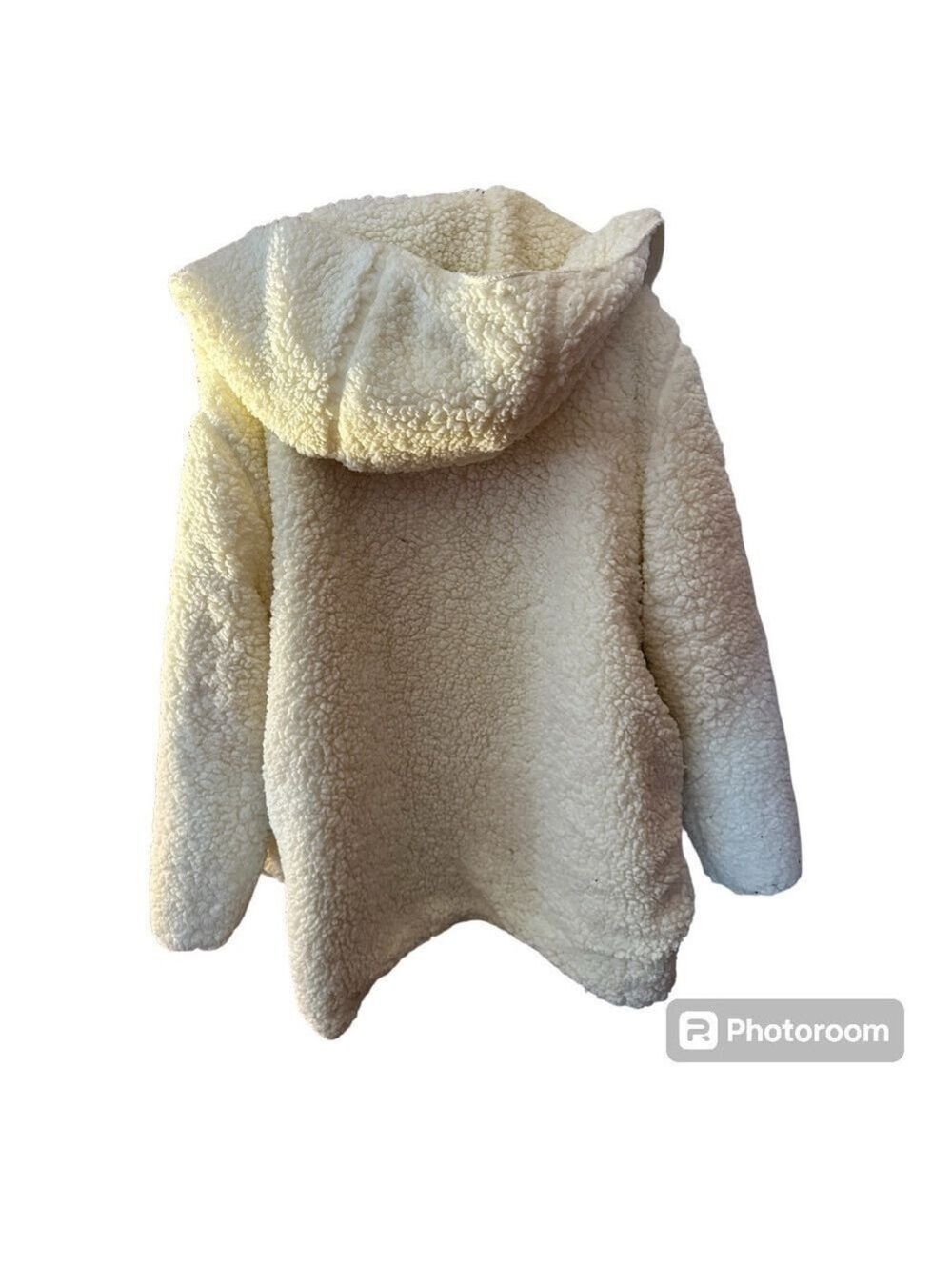 Urban Outfitters Oversized M/L Hooded Open Fluffy Sweater Jacket - Picture 4 of 9